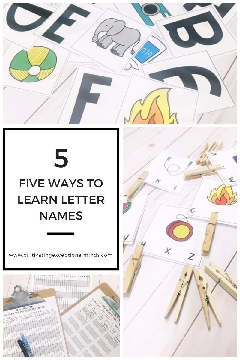 5 ways to reinforce letter names