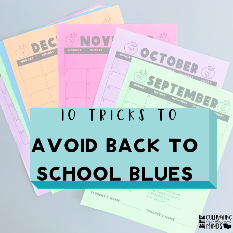 avoid the back to school blues