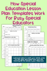 Special Education Lesson Plan Template | Special Education Lesson Plans Editable blog cover