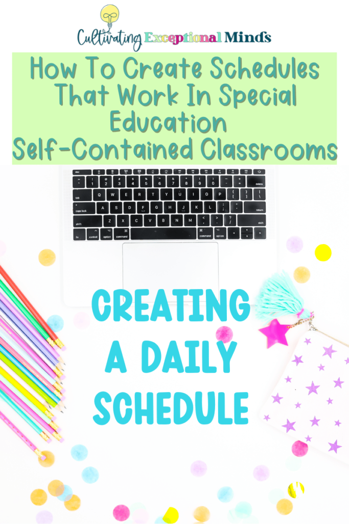 education self contained classrooms visual schedules for special ed