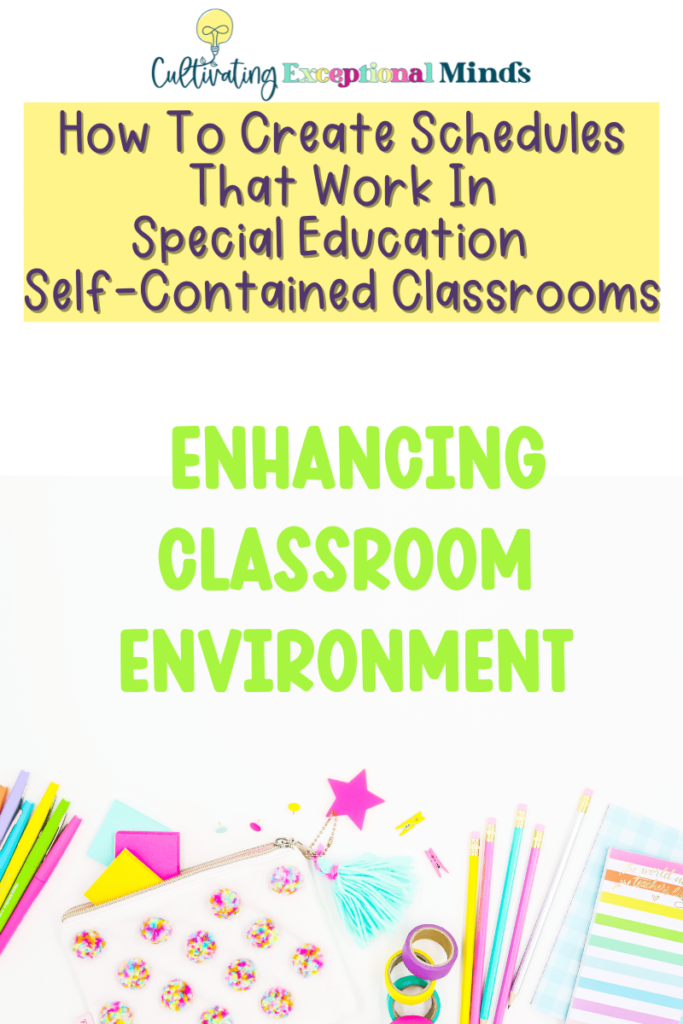 education self contained classrooms visual schedules for special ed