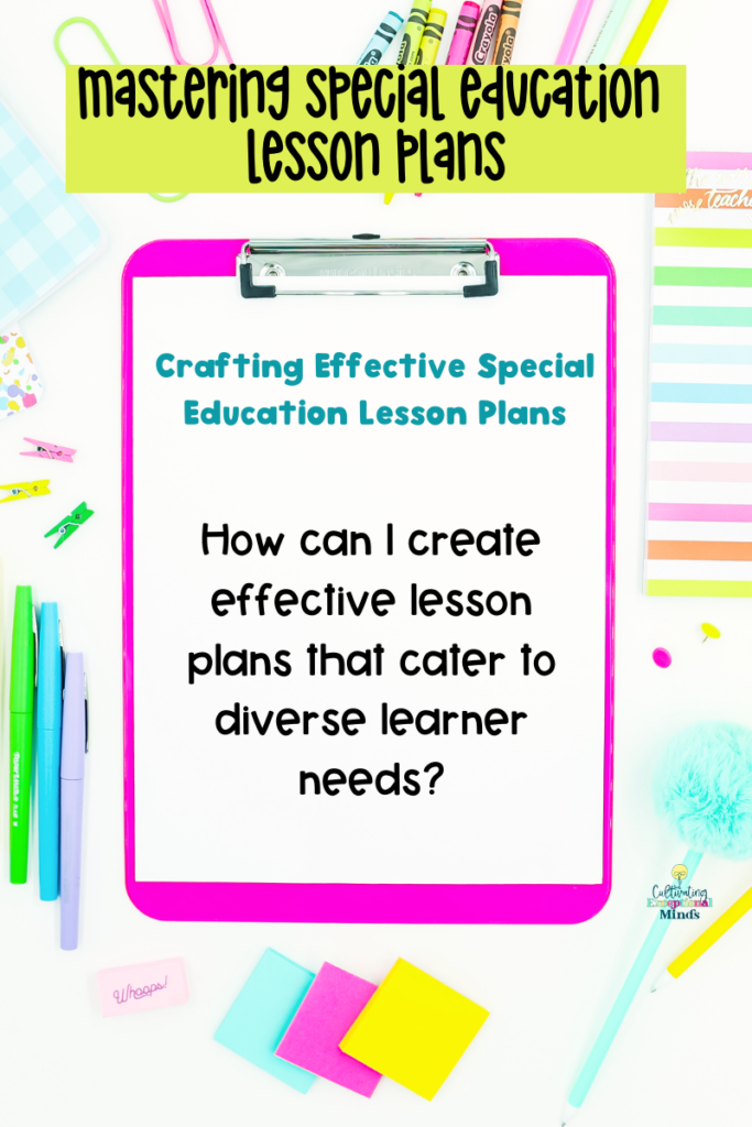 special education lesson plans special education lesson plans template editable lesson plans special ed 
