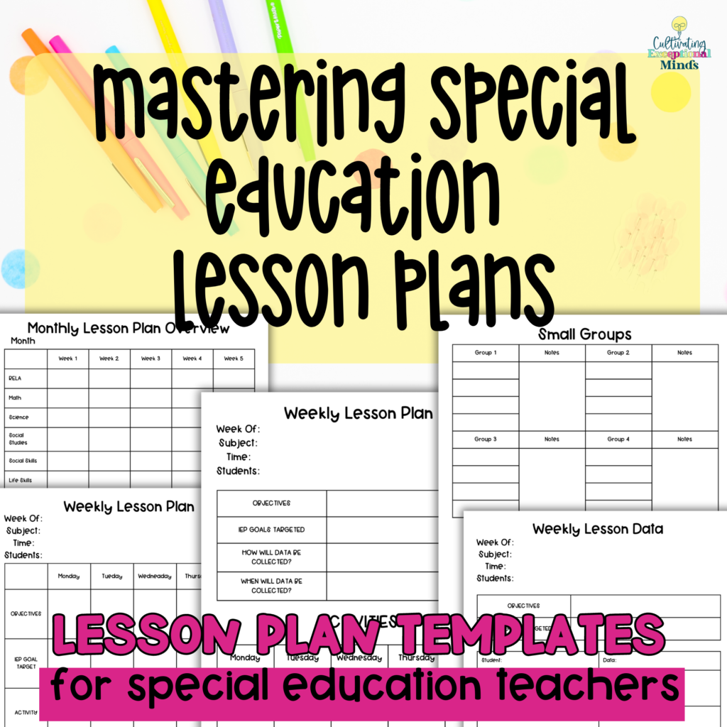 special education esl lesson plans