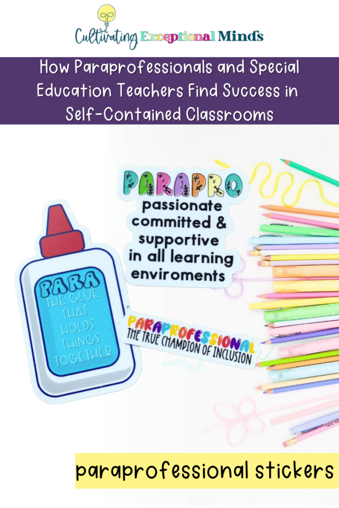 special education teacher paraprofessional special education classroom tips self contained special ed