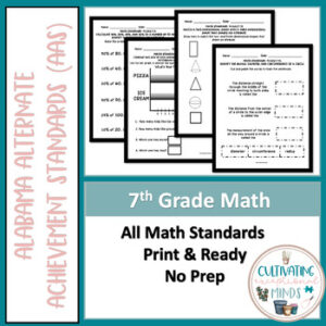 Alabama Alternate Achievement Standards- Math Seventh Grade