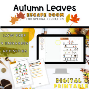 Autumn & Fall Themed Digital Escape Room For Special Education & Autism Adapted