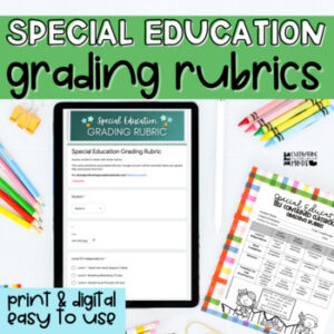 Easy Grading Rubric Special Education Special Needs Grading Scale For Special Ed