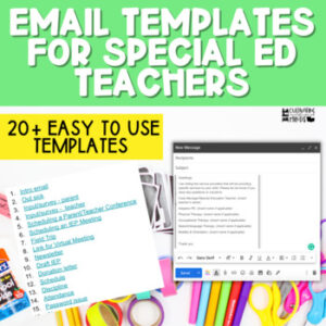 Email Templates For Special Ed Teachers SPED Autism Classroom IEP