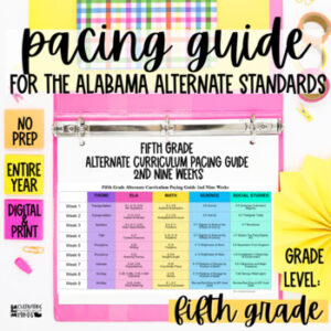 Pacing Guide For Alabama Alternate Achievement Standards Fifth Grade 5th AAS