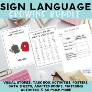 Sign Language Basic Communication Growing Bundle