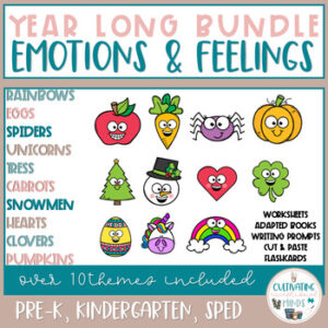 Social Skills Curriculum -Emotions & Feelings- Yearlong Bundle