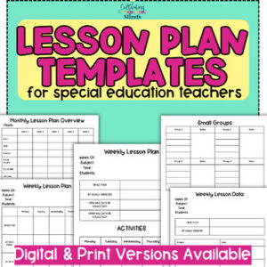 Special Education Lesson Plan Template Special Ed Lesson Plans #SPEDSPLASH2