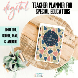 Special Education Teacher Planner Print and Digital for Google and Goodnotes