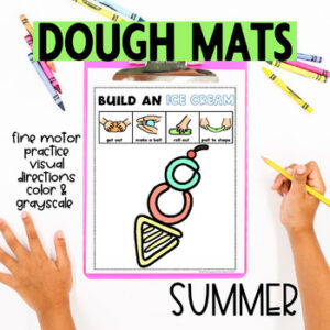 Summer Dough Special Education end of the activities special education esy EYS