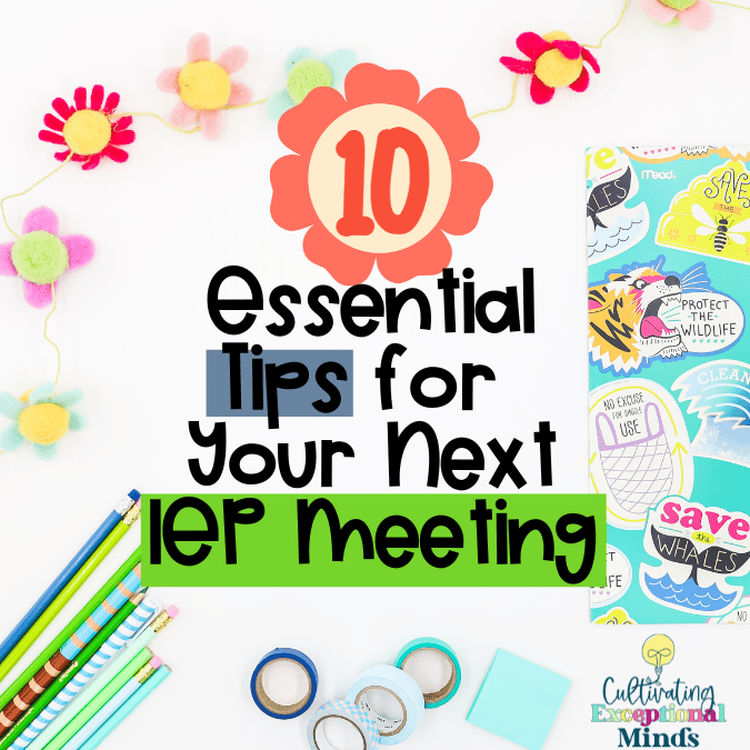 special education teacher iep tips for meetings
