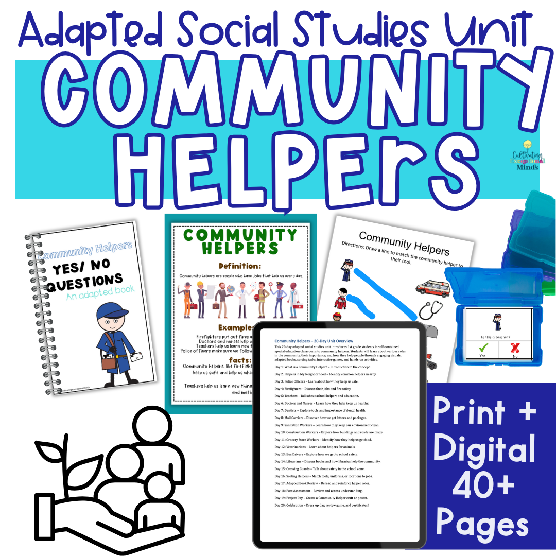 community helpers interactive lesson special education • Cultivating ...
